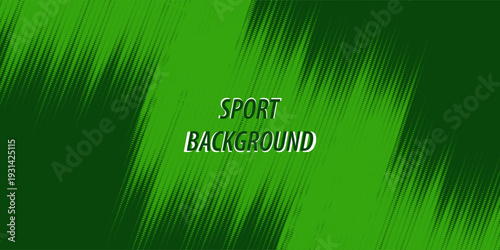 Sport green sporty background template vector with shiny lines and lights. Green background with strong pattern dark design
