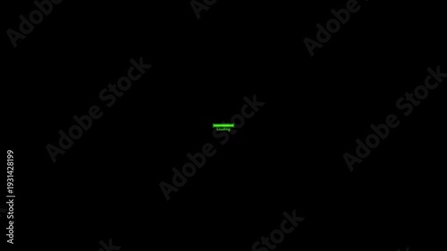 Loading icon animation with black c background . Loading bar and percentage Futuristic .