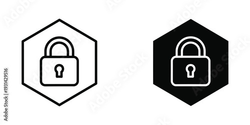 Lock Security Icon Protection Data Concept