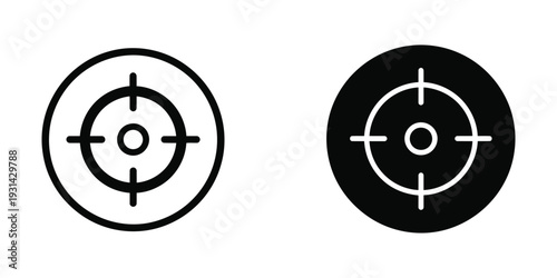 Target Scope Icon Focus Business Objective