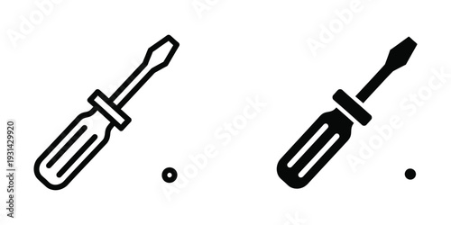 Screwdriver Tool Repair Service Icon