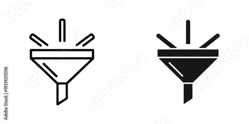 Funnel Icon Filter Process Marketing Data