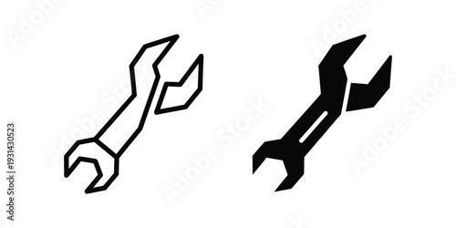 Wrench Tool Icons Service Repair