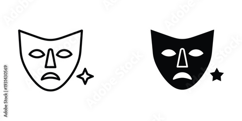 Theater Masks Tragedy Performance Visual Arts