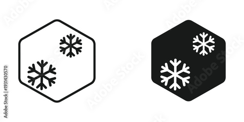 Snowflake Icons Winter Season Commercial Use