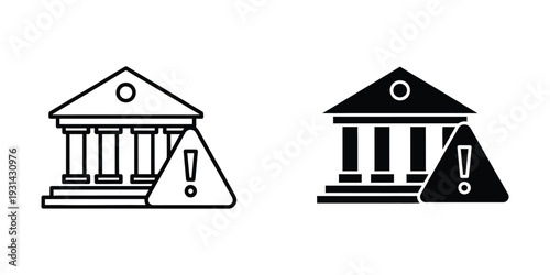 Bank Warning Alert Symbol