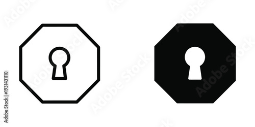 Keyhole Security Icon Access Protection