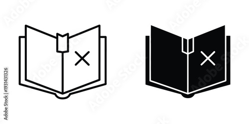 Book Icon Open X Mark Guide
