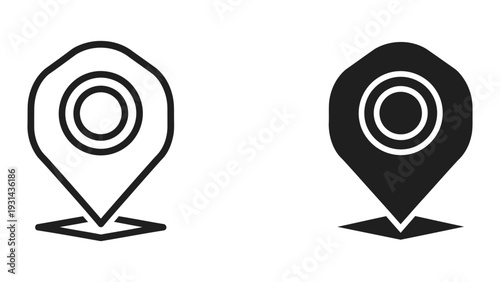 Location Pin Icon Marker Symbol Commerce