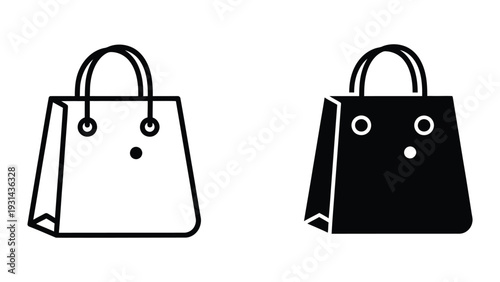 Shopping Bag Icon Commerce Purchase