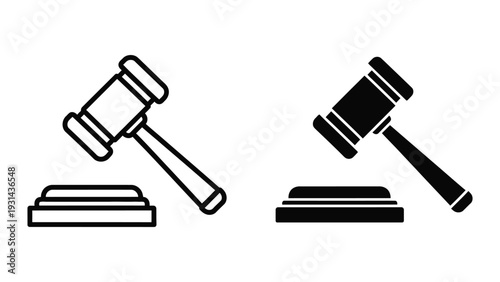 Gavel Auction Decision Symbol Commercial
