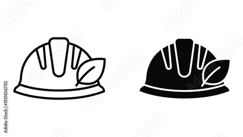 Hard Hat Leaf Safety Sustainability