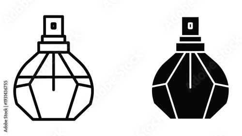 Perfume Bottle Spray Icon Commercial Vector