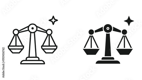 Scales Justice Balancing Commercial Law