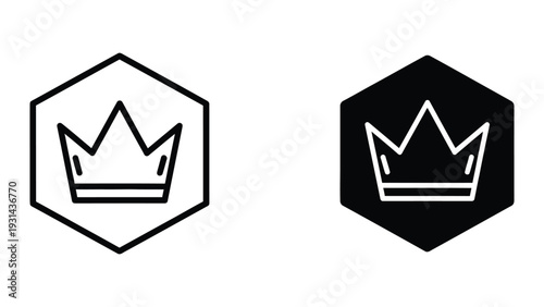 Crown Emblem Authority Symbol Commercial Icon