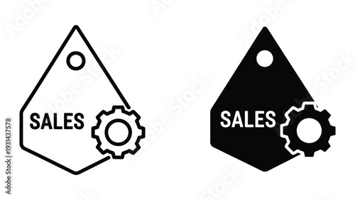 Sales Gear Icon Business