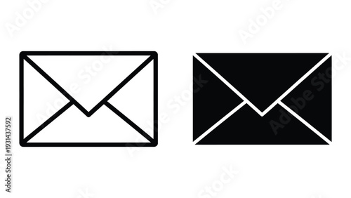 Envelope Icon Communication Symbol Commercial Graphics
