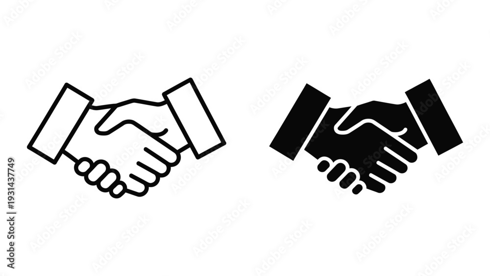 Fototapeta premium Handshake Agreement Business Partnership Deal