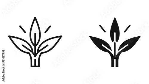 Plant Growth Icon Commerce