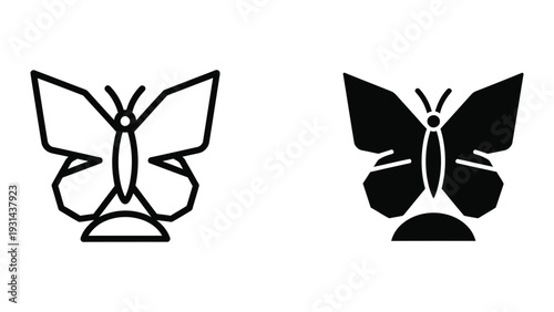 Butterfly Icon Symbol Vector Graphic
