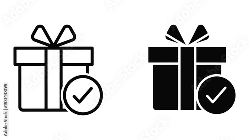 Gift Box Verified Icon Commerce