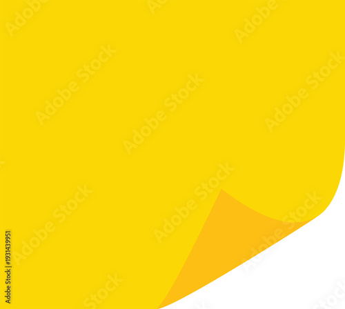 Blank page with curled edge corner and shadow, rolled up stickers set, peel banners, bent sheet, page curl with shadow on blank sheet, curled page corner isolated

