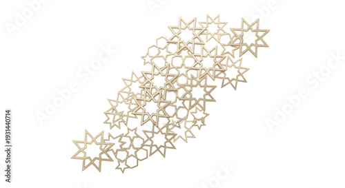 Intricate Floral Pattern with Geometric Shapes.