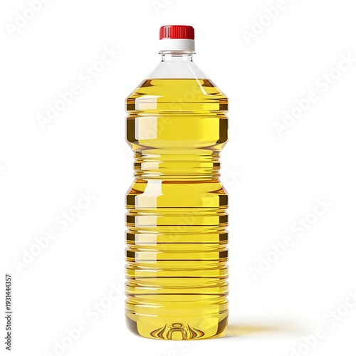 Wallpaper Mural A bottle of yellow cooking oil on a white background Torontodigital.ca