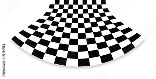Warped Checkerboard Perspective