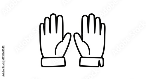 Pair of Hands Illustration.