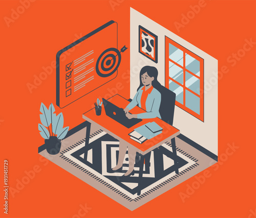 Remote work setup a productive home office environment for telecommuting professionals