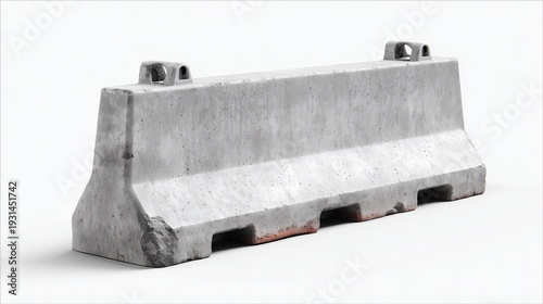 Concrete jersey barrier with lifting points