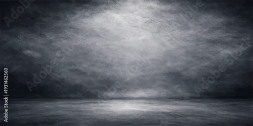 Dark grunge concrete wall with stormy sky and clouds background