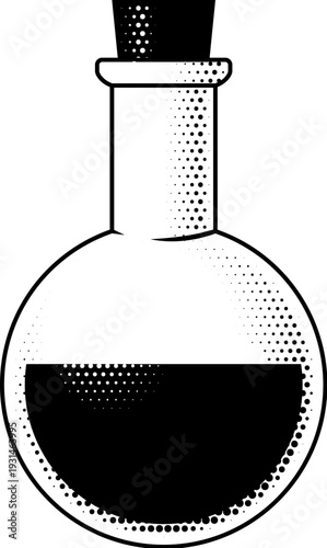A flask beaker test tube wi...