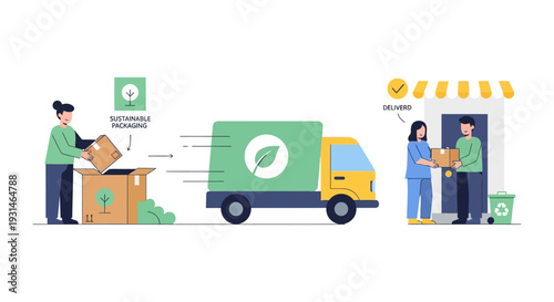 Eco-friendly E-commerce: Sustainable Packaging to Green Last-Mile Delivery Process