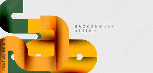 Abstract geometric shapes, vibrant colors, modern design. Gradient hues create depth, minimalist composition. Background suitable for presentations.