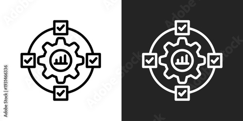 Continuity Icon In Black And White Glyph Style