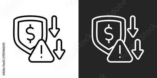 Prevention Icon In Black And White Glyph Style