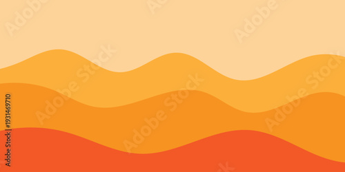 abstract creative orange wave background graphic design banner template.