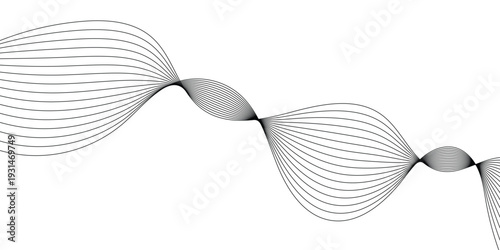 abstract modern black blend wave line design.