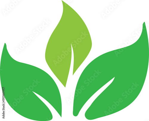 leaf and nature tree logo for business vector green plant ecology design