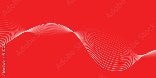 creative red white blend wave line background design.