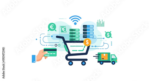 Comprehensive E-commerce Journey: Online Shopping, Digital Payment, Data Analytics & Global Delivery