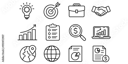 Set of food icons vector illustration featuring a black web design symbol collection for business technology and internet communication sign apps