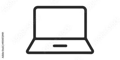 A modern silver laptop with a blank screen sits alongside a mobile tablet pc on an office desk, showcasing digital technology and portable equipment for business communication and network design