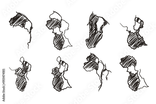 Guyana Region Map South American Country Geographical Boundaries Regional Border Territory Geography