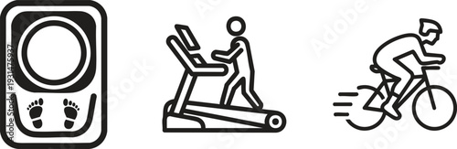 Smart Home Device Line Icon Set