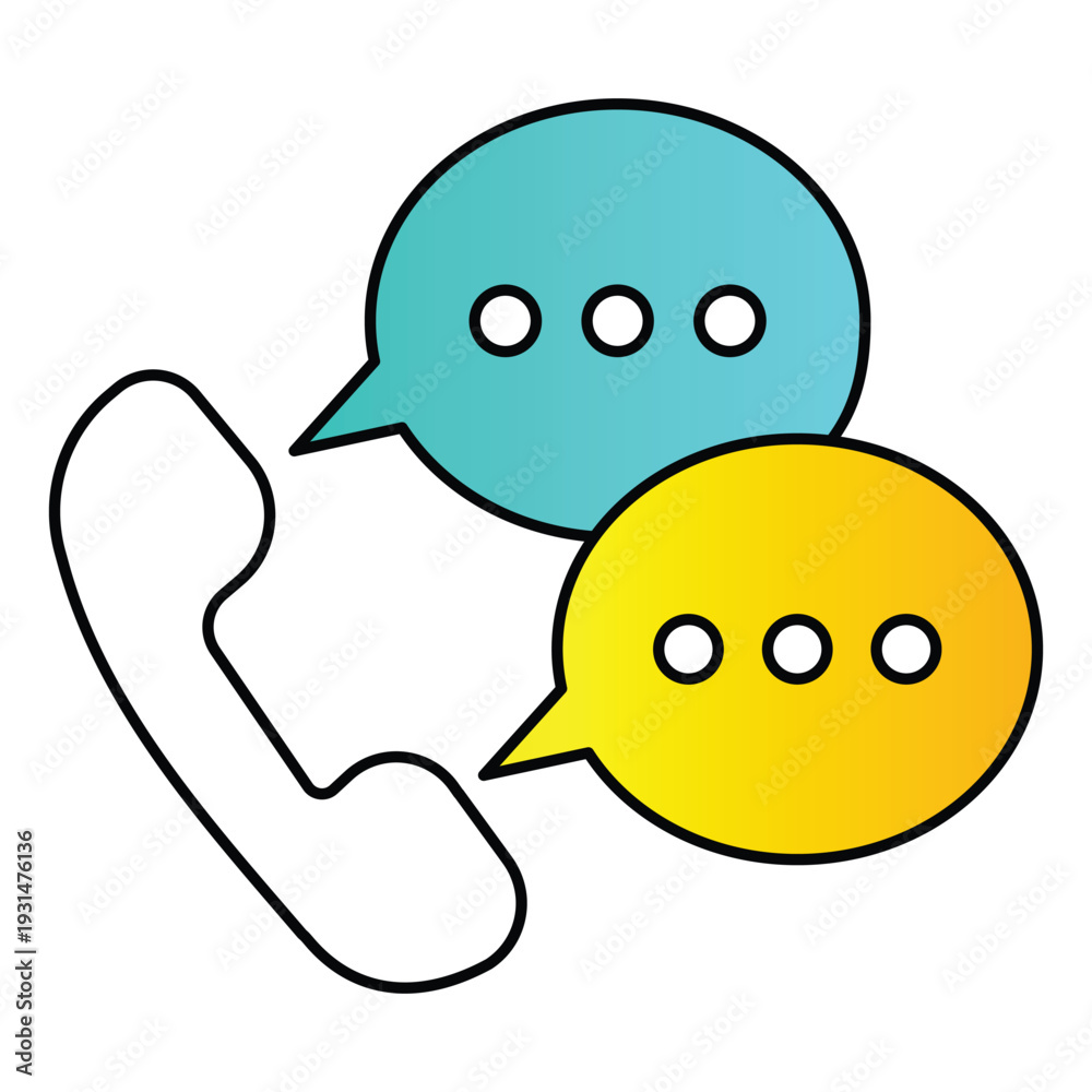 Obraz premium Customer Service Calls Vector Icon For Management