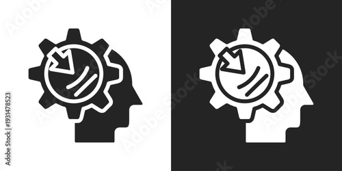 Pressure Icon In Black And White Glyph Style