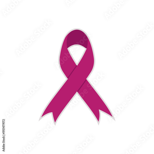 Breast Cancer Awareness Ribbon Illustration Set